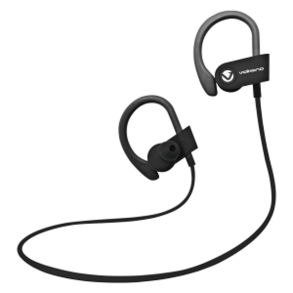 Fones de ouvido Volkano Sport Bluetooth sem fio - Série Race - Preto - Image 2